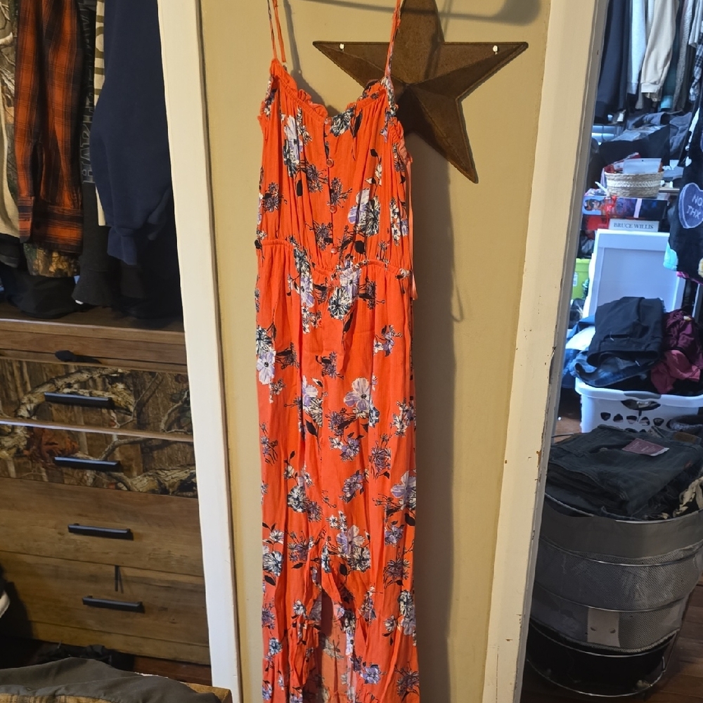 One Clothing Vibrant Floral Dress, Beautiful For Summer, Never Worn..